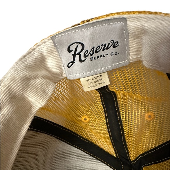 Reserve Supply Co yellow logo trucker hat - NWOT - Picture 8 of 9